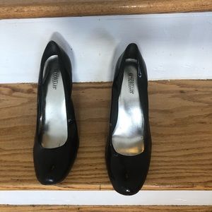 Black Patent leather Wedges